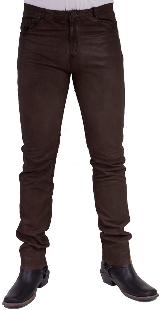 Men's leather pants Trant Pant, Brown in 4 colors, Bild 1
