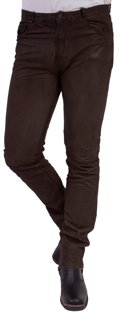Men's leather pants Trant Pant, Brown in 4 colors, Bild 2