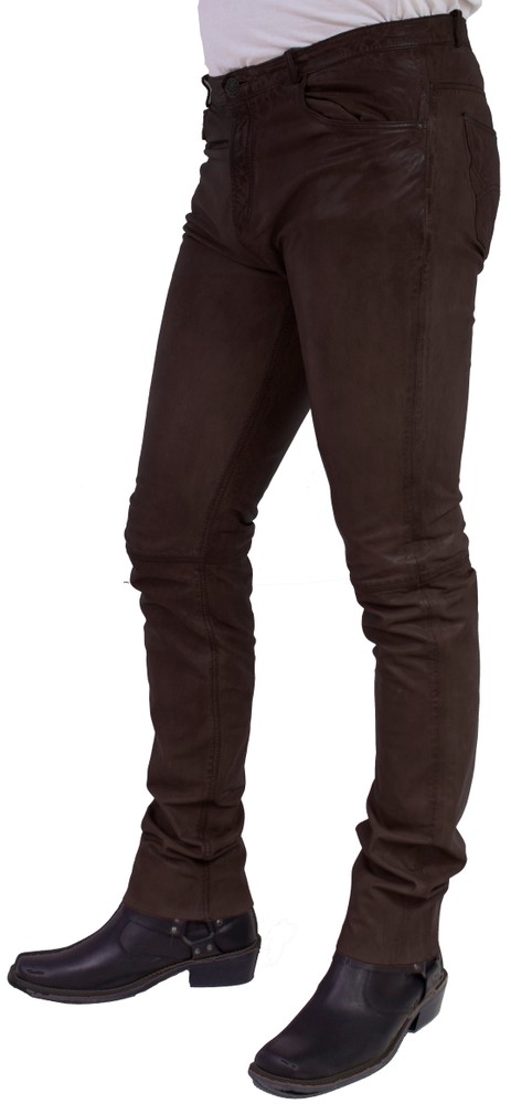 Men's leather pants Trant Pant, Brown in 4 colors, Bild 4