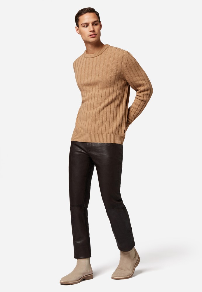 Men's leather pants Trant Pant, Brown in 4 colors, Bild 2