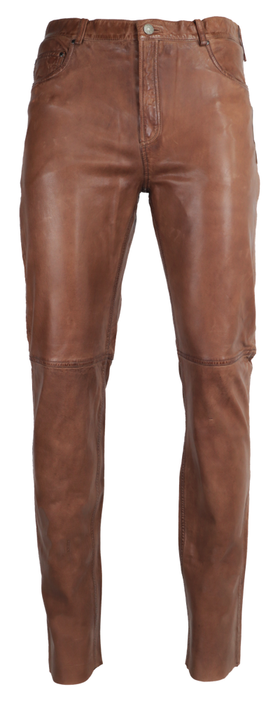 Men's leather pants Trant Pant, Cognac Brown in 4 colors, Bild 6