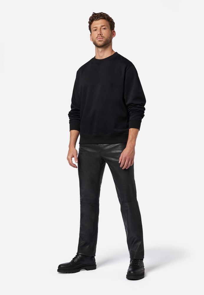 Men's leather pants Trant Pant, Black in 4 colors, Bild 2