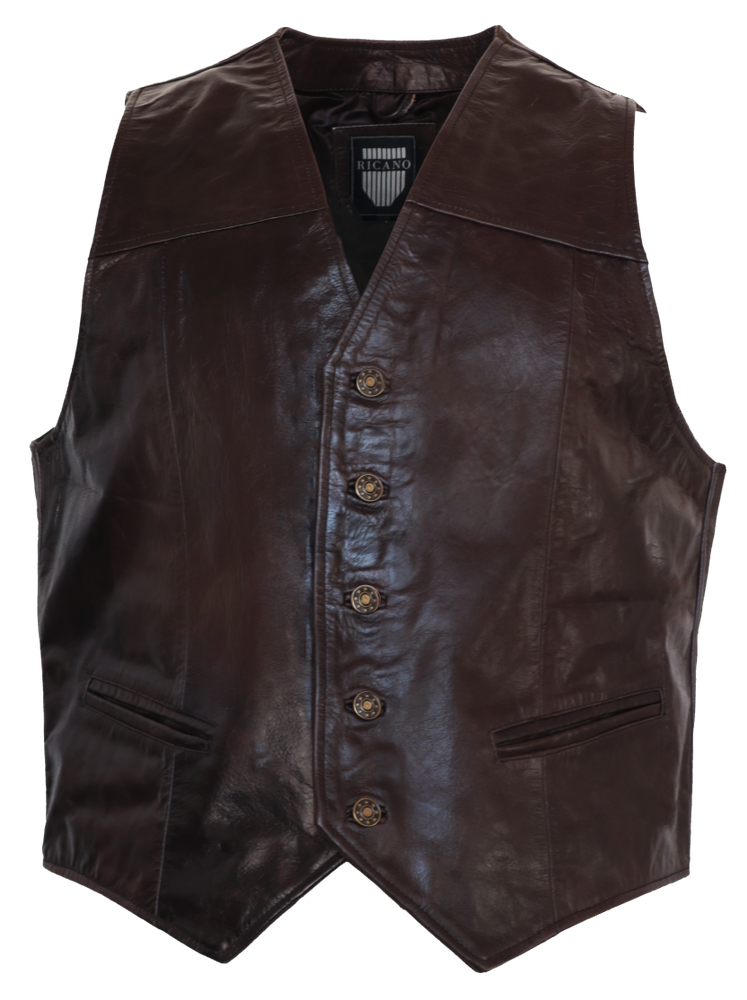 Vest 315, Brown (smooth leather) in 3 colors, Bild 1