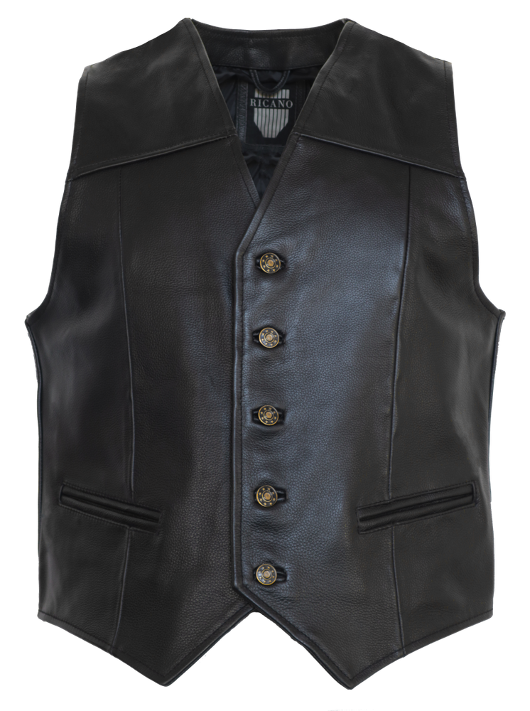 Vest 315, Black (smooth leather) in 3 colors, Bild 1