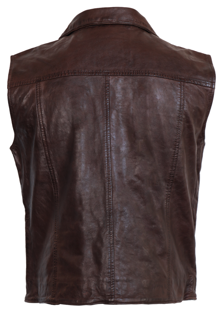 Men's leather vest Vest SK, Brown in 3 colors, Bild 2